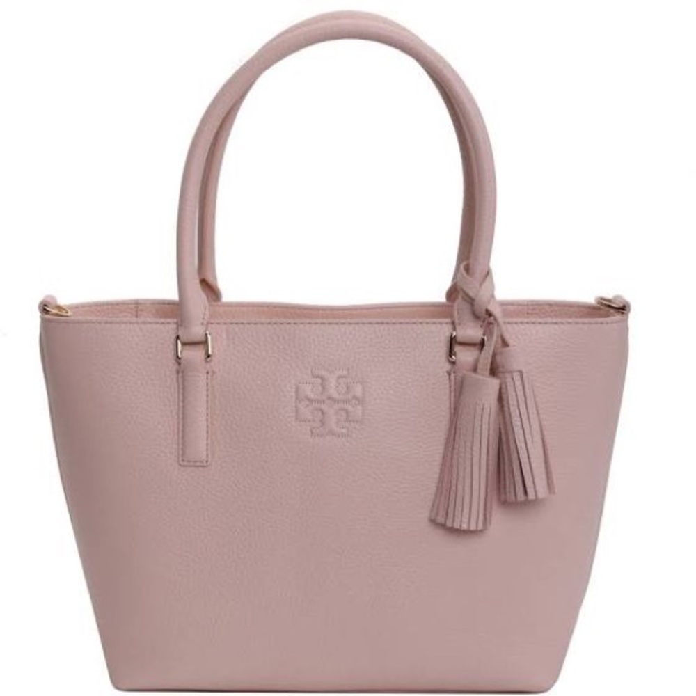 Thea Convertible Tassel  (Blush Pink) Leather Tote